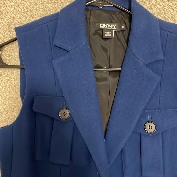 DKNY Blue Vest - Picture 2 of 3